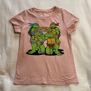 Nickelodeon Pink Teenage Mutant Ninja Turtles Crewneck Tee